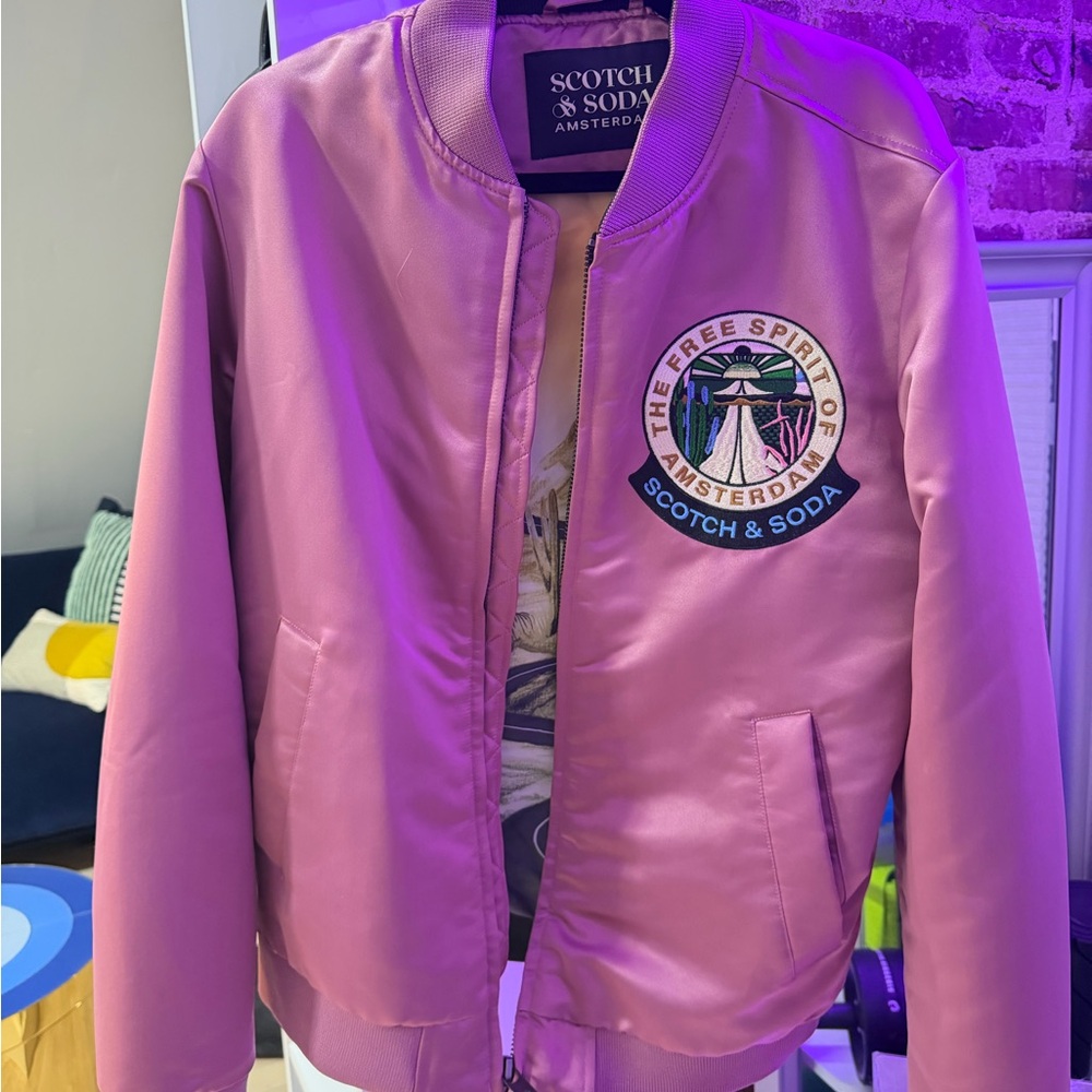 Scotch & Soda Lavender Bomber Jacket